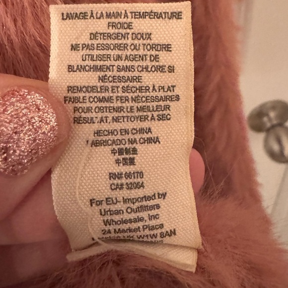 Free People Fuzzy Cardigan in dusty mauve pink XS sweater eyelash furry A00153 - Picture 4 of 7